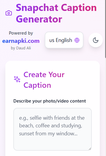 Snapchat Caption Generator