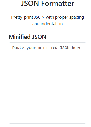 JSON Formatter