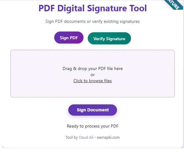 free PDF digital signature tool