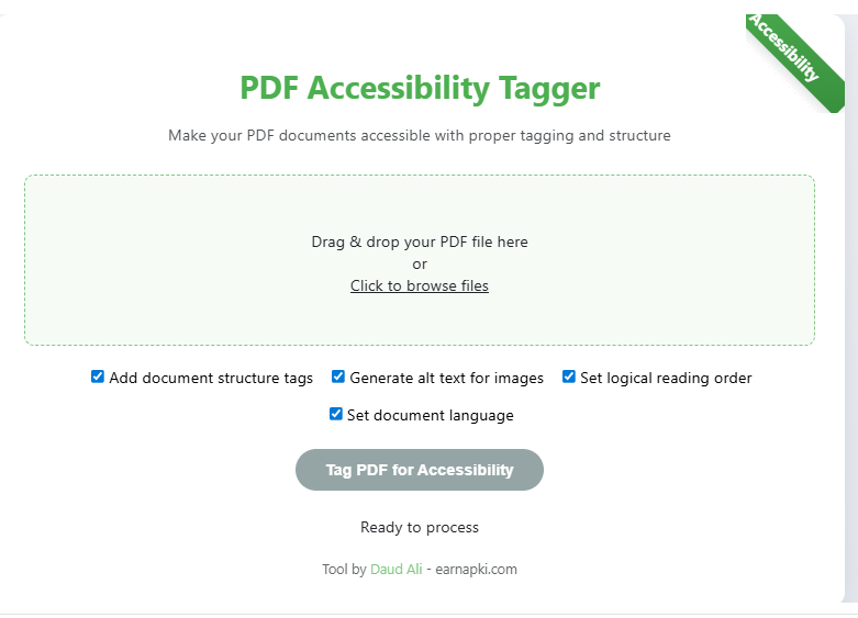 PDF accessibility tagger