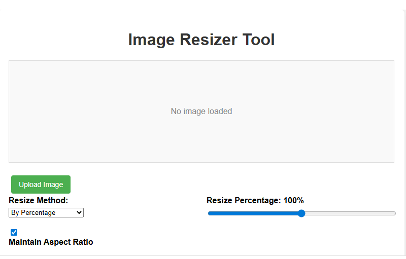 Image Resizer Tool