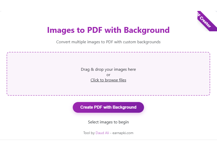 free images to PDF with background