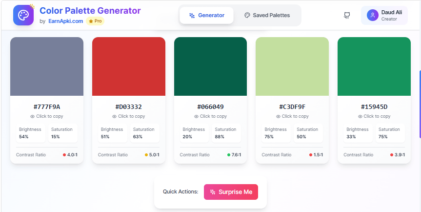 Color Palette Generator