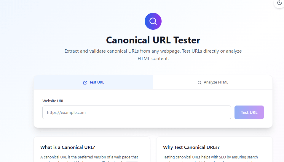 Canonical URL Tester