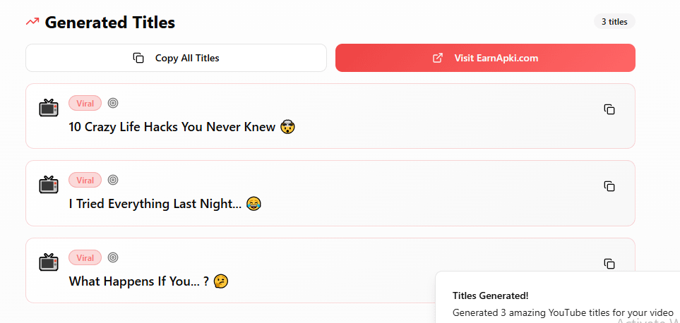YouTube Title Generator